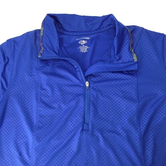 Reel Legends 1/4 Zip Fishing Shirt Top Long Sleeve Women's Size XL Blue Pullover - Picture 10 of 11